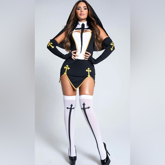 Bad Habit Sexy Nun Costume Women - Picture 1 of 2